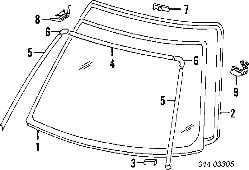 Uszczelniacz szyby tylnej Toyota RAV4 1 (XA)