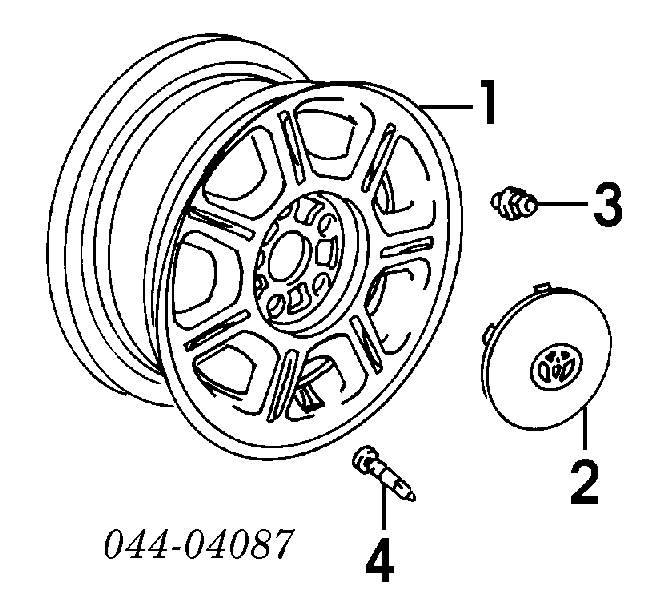 Nakrętka koła Toyota RAV4 I Cabrio (SXA 10)