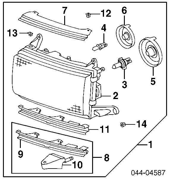 Żarówka lampy przeciwmgielnej Toyota Yaris (P10)