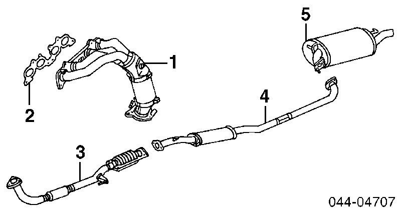 Uszczelka kolektora wydechowego Toyota Camry (V2)