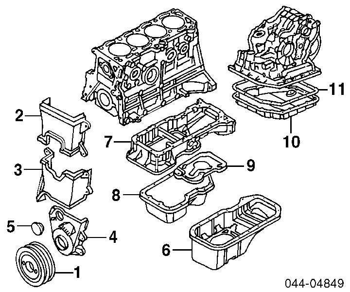 Uszczelka miski automatycznej/mechanicznej skrzyni biegów Toyota RAV4 1 (XA)