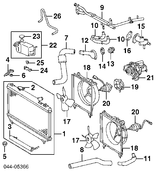 Pompa chłodząca wodna Toyota RAV4 3 (A3)