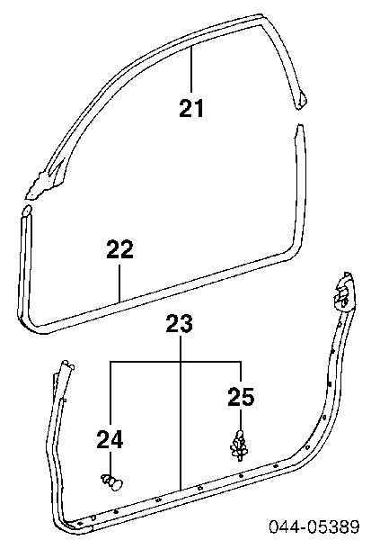 Spinka mocowania nakładek progów Toyota Yaris (P10)