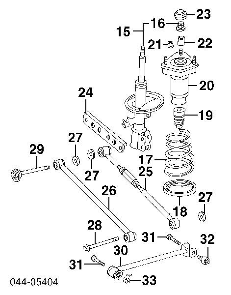 Śruba tylnego wahacza podłużnego (dla zbieżności) Toyota Camry (V2)