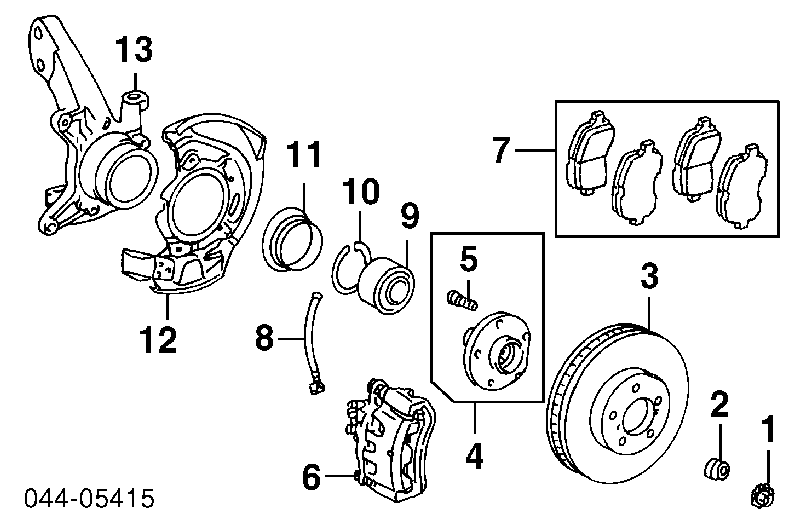 Болт ступицы TOYOTA 9094202047