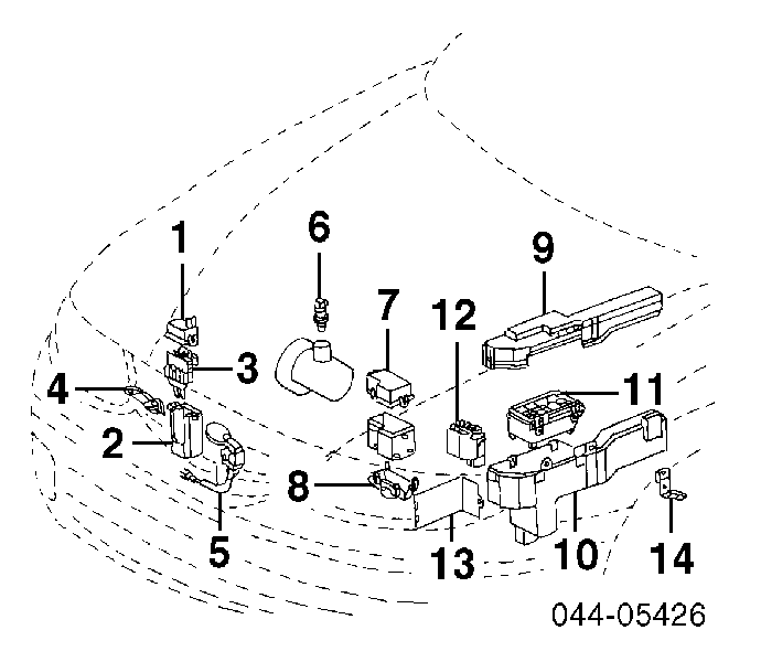 Czujnik pompy wspomagania Toyota RAV4 I Cabrio (SXA 10)