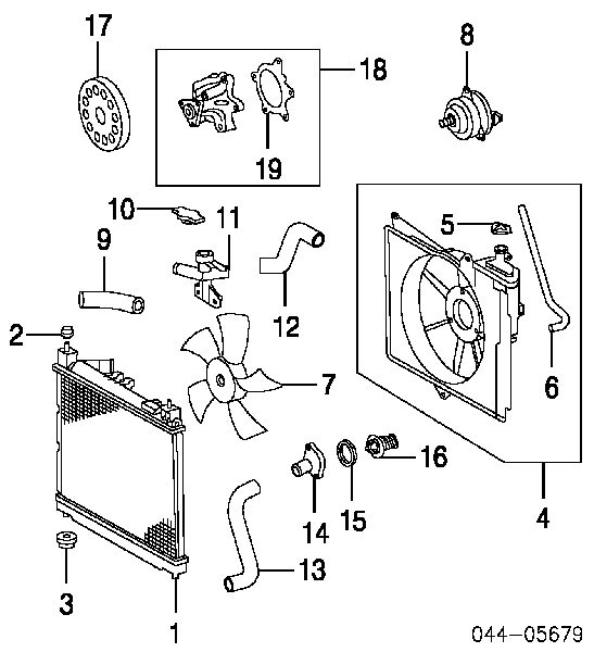 Termostat Toyota Yaris (P10)