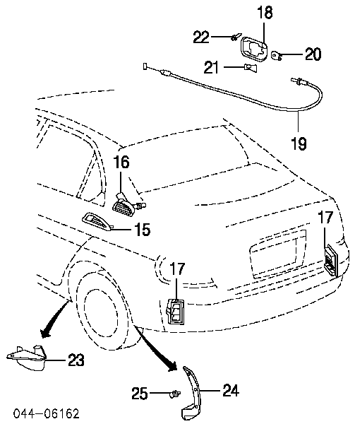 Kratka wentylacyjna tylna Toyota C-HR (X10)