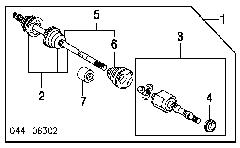 Osłona przegubu półosi tylnej zewnętrzna 443842090 Toyota