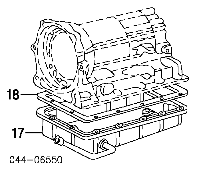 Uszczelka miski automatycznej/mechanicznej skrzyni biegów Toyota 4 Runner (N130)