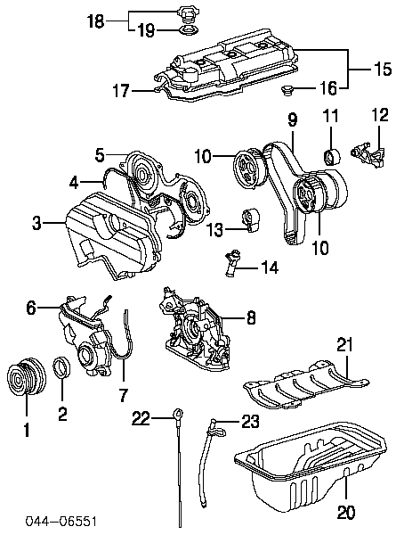 Uszczelka korka wlewu oleju Toyota RAV4 3 (A3)