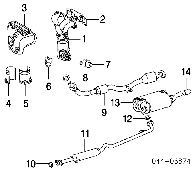 J9091706066 VAG pierścień kolektora wydechowego