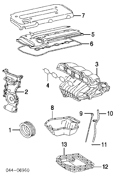 Uszczelka pokrywy zaworowej silnika Toyota RAV4 3 (A3)