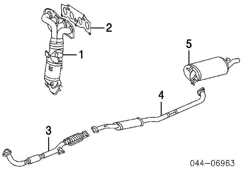 Uszczelka kolektora wydechowego Toyota RAV4 3 (A3)