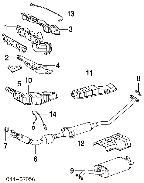 Pierścień kolektora wydechowego Toyota RAV4 3 (A3)