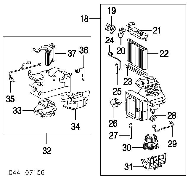 Zawór termostatyczny klimatyzacji Toyota Yaris (P10)