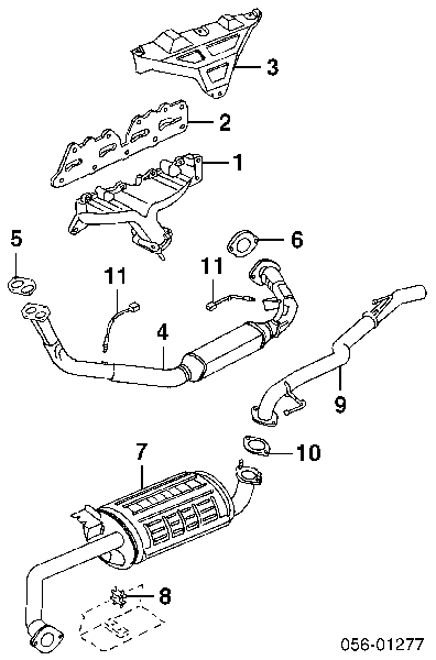 Sonda lambda czujnik tlenu przed katalizatorem 96335927 General Motors