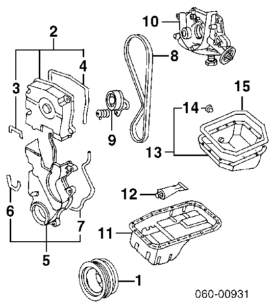 Koło pasowe wału korbowego 2312426030 Hyundai/Kia