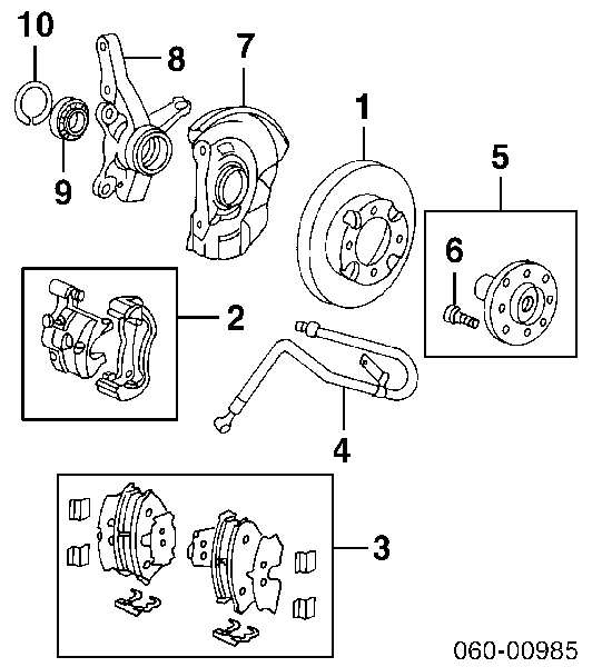 Piasta przednia KIA Sportage (JE)