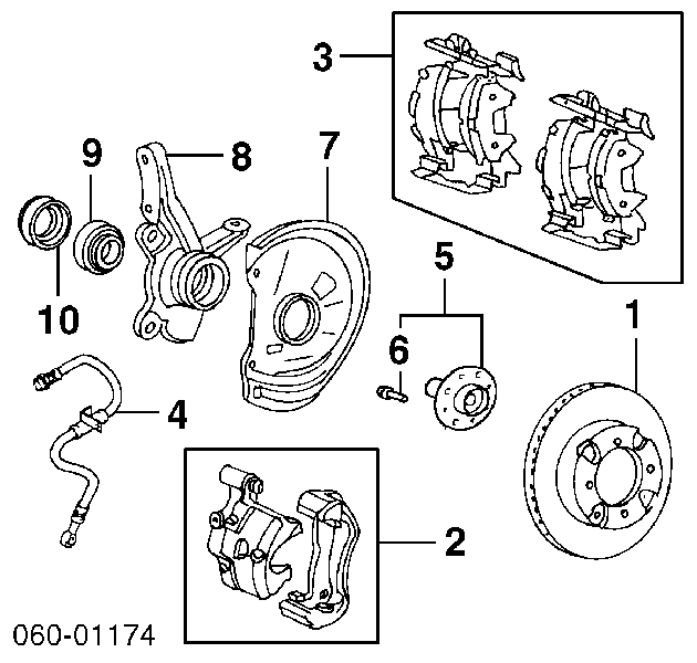 Tarcza hamulcowa przednia KIA Rio 1 (DC)