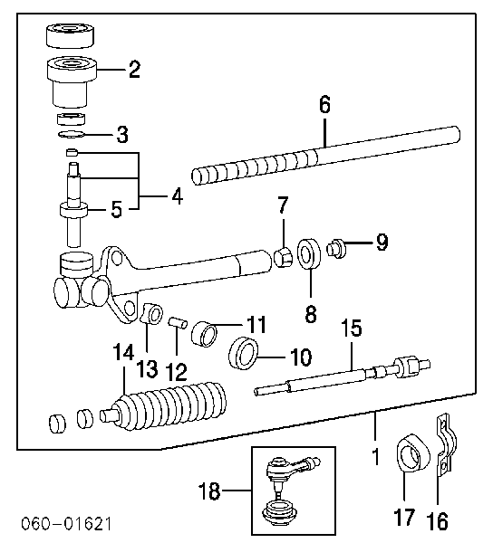 Tuleja wału maglownicy HYUNDAI 5655325000