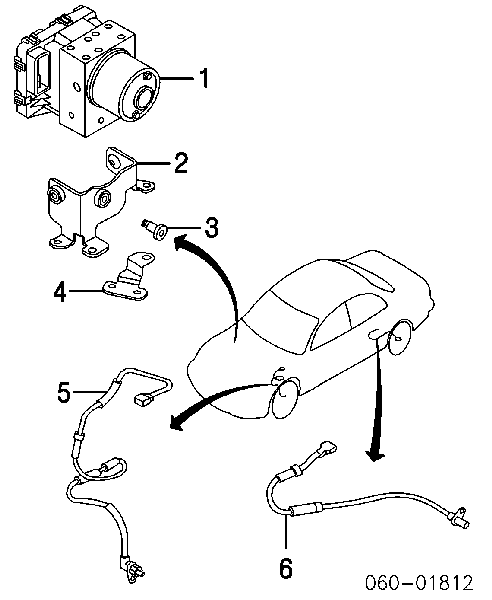 Czujnik ABS tylny prawy 50693 Bremi