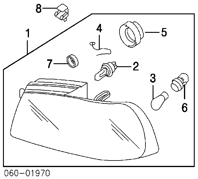 Spinka mocowania reflektora KIA Carnival 3 (UVP)