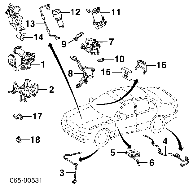 Czujnik położenia przepustnicy (potencjometr) Toyota RAV4 I Cabrio (SXA 10)