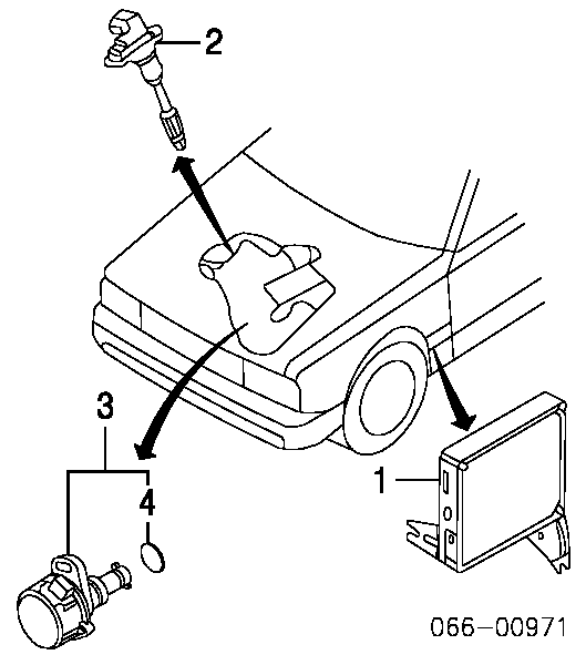 Pierścień uszczelniający rozdzielacza zapłonu 9671135030 Toyota