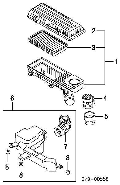 Filtr powietrza KIA Rio 1 (DC)