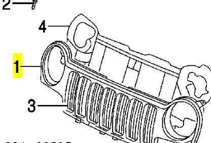 Atrapa chłodnicy Jeep Liberty/Cherokee 