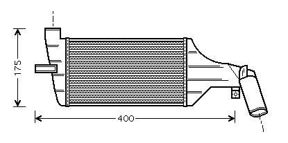 Chłodnica intercoolera Opel Zafira A (F75)