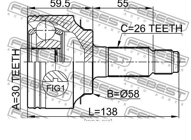 ШРУС наружный HONDA 44014SMGE00