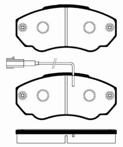 Klocki hamulcowe przednie tarczowe Fiat Ducato (244)