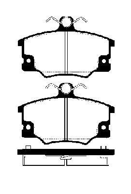 Klocki hamulcowe przednie tarczowe Fiat Uno (146A)