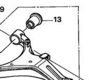 Сайлентблок нижнего переднего рычага  HONDA 51392S5A004