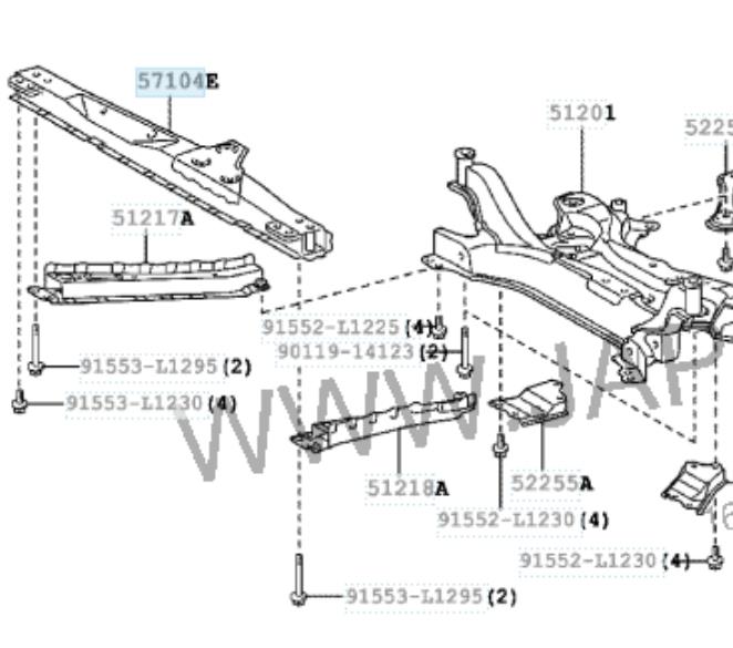 Belka chłodnicy dolna 0490578230 Tempest