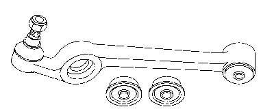 Wahacz zawieszenia przedniego dolny lewy Ford Sierra (GBG, GB4)