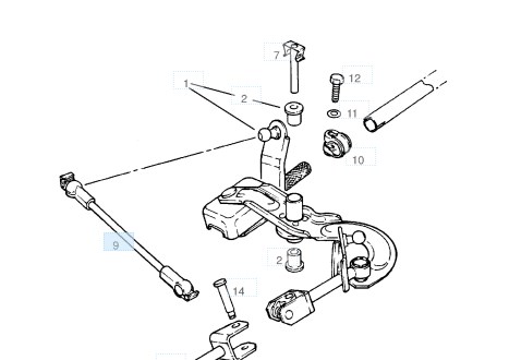 Mechanizm - cięgno zmiany biegów 1231600300 JP Group