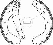 Klocki hamulcowe tylne bębnowe Opel Ascona B (81, 86, 87, 88)