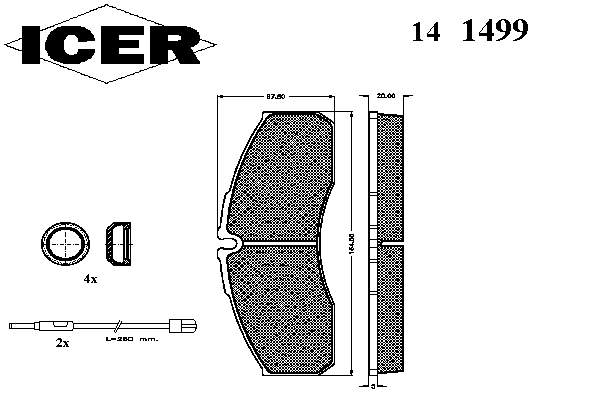 5001844748 Renault (RVI) klocki hamulcowe przednie tarczowe