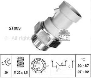Czujnik temperatury płynu chłodzącego (włączenia wentylatora chłodnicy) Fiat Punto 2 (188)