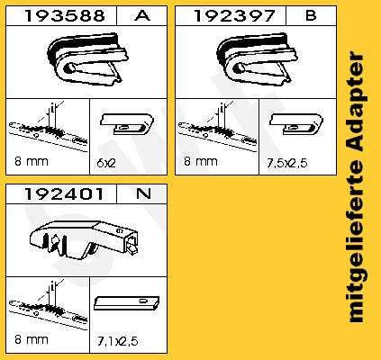 5024449 Ford pióro wycieraczki szyby tylnej