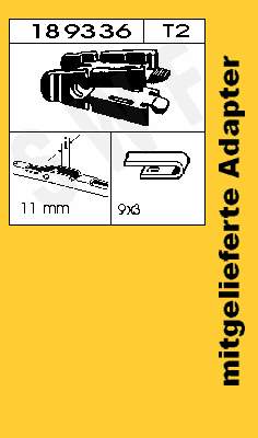 Pióro wycieraczki szyby przedniej, zestaw (2 szt.) 3397010249 Bosch