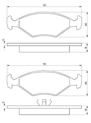 Klocki hamulcowe przednie tarczowe Fiat Fiorino PICK UP (146)