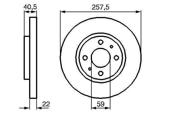 Tarcza hamulcowa przednia Fiat Punto 2 (188)