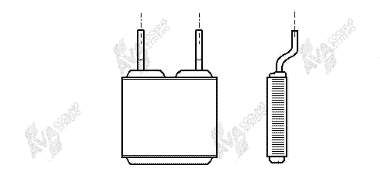 Chłodnica nagrzewnicy (ogrzewacza) Opel Corsa B (73, 78, 79)