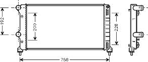 Chłodnica silnika Fiat Doblo (119)