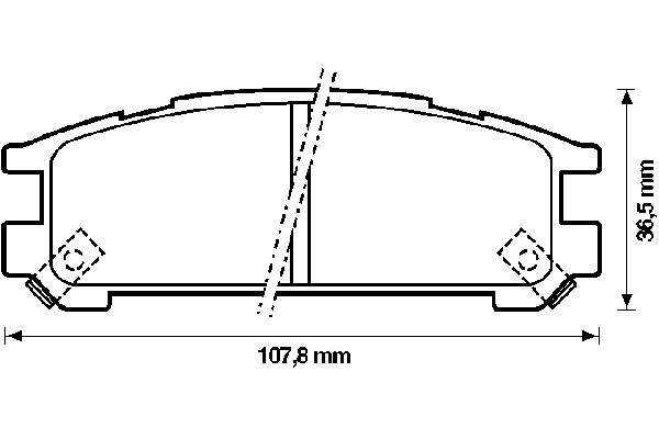 Okładziny (klocki) do hamulców tarczowych tylne Subaru Legacy 1 (BJF)