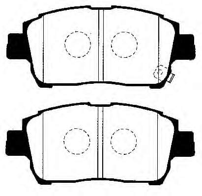 Klocki hamulcowe przednie tarczowe Toyota Yaris (P10)